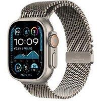 Apple Watch Ultra 2 (Gps + Cellular, 2024), Natural Titanium Case With Natural Titanium Milanese Loop