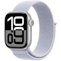 Apple Watch Series 10 (Gps), Silver Aluminium Case With Blue Cloud Sport Loop - 42Mm