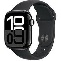 Apple Watch Series 10 (Gps), Jet Black Aluminium Case With Black Sport Band - 42Mm