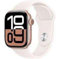Apple Watch Series 10 (Gps), Rose Gold Aluminium Case With Light Blush Sport Band - 42Mm