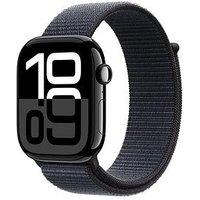 Apple Watch Series 10 (Gps), Jet Black Aluminium Case With Ink Sport Loop - 46Mm
