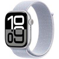 Apple Watch Series 10 (Gps + Cellular), 46Mm Silver Aluminium Case With Blue Cloud Sport Loop