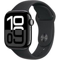 Apple Watch Series 10 (Gps + Cellular), Jet Black Aluminium Case With Black Sport Band - 46Mm