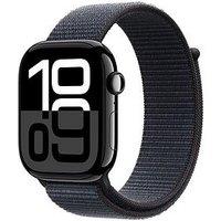 Apple Watch Series 10 (Gps + Cellular), 46Mm Jet Black Aluminium Case With Ink Sport Loop