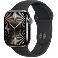Apple Watch Series 10 (Gps + Cellular), Slate Titanium Case With Black Sport Band - 46Mm
