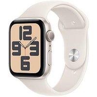 Apple Watch Se (Gps, 2024) Starlight Aluminium Case With Starlight Sport Band - 44Mm