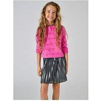 Only Kids Girls Pleated Skirt - Black