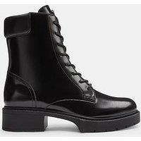 Coach Leighton Leather Boots - Black