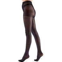 Pretty Polly Metallic Shimmer Opaque Tights - Black