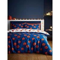 Catherine Lansfield Halloween Pumpkins Reversible Duvet Set