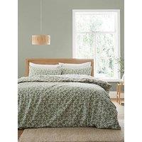 Bianca Shadow Leaves Green 100% Cotton Duvet Set