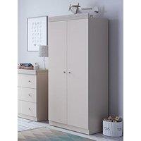 Little Acorns Burlington Double Wardrobe - Cashmere & Grey Ash