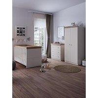 Little Acorns Burlington 3 Piece Set - Cot Bed, Dresser, Wardrobe - Cashmere & Truffle Oak