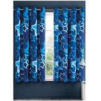 Catherine Lansfield Ombre Stars Reversible Eyelet Curtains