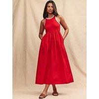 Nobodys Child Contrast Trim Sleeveless Midi Dress - Red