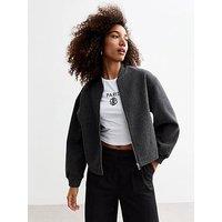 New Look Grey Bomber Jacket