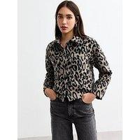New Look Soft Animal Shacket - Print