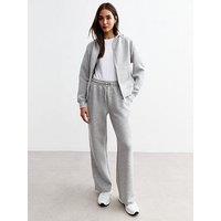 New Look Drawstring Waist Jersey Joggers - Grey