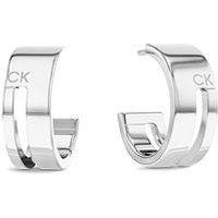 Calvin Klein Womens Calvin Klein Stainless Steel Hoop Earrings