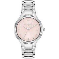 Olivia Burton 34Mm Stainless Steel Crystal Detail Watch