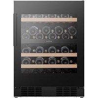 Hisense Rw3N122Gslf Integrated 46-Bottle Wine Cooler Dual Zone - Black Glass