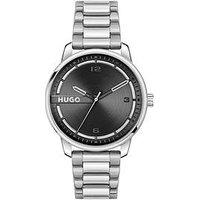 Hugo Gents #Stamp Stainless Steel Bracelet Watch