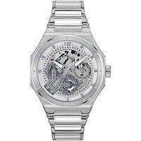 Hugo Gents #Grail Skeleton Stainless Steel Multifunction Bracelet Watch