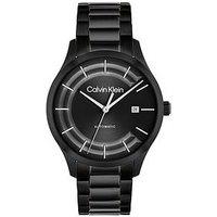 Calvin Klein Mens Calvin Klein Black Ip Automatic Watch