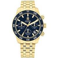 Tommy Hilfiger Gold Plated Chronograph Mens Watch