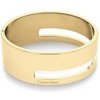 Calvin Klein Womens Calvin Klein Gold Plated Bangle