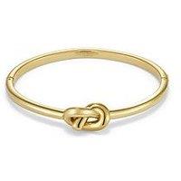 Olivia Burton Lovers Knot Gold Ip Hinged Bangle