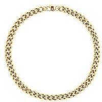 Tommy Hilfiger Mens Gold Plated Curb Chain Necklace