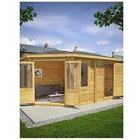 Mercia 5M X 3M Corner Lodge Plus - 28Mm Double Glazed (Side Shed)