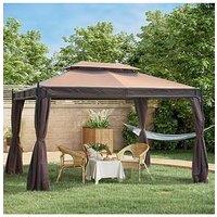 Outsunny Gazebo 3M X 3M With Curtains