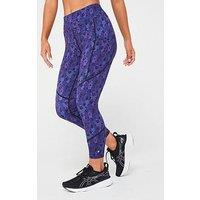 Ronhill Womens Tech Crop Running Tight-Purple