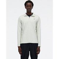 New Balance Men'S Running Space Dye 1/4 Zip - Grey