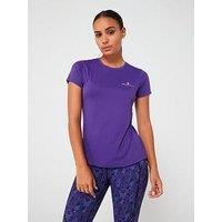 Ronhill Womens Core Running Short Sleeved Tee-Purple