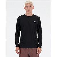 New Balance Mens Running Sport Essentials Long Sleeve Top - Black