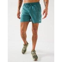 New Balance Mens Running Sport Essentials 5In Shorts - Dark Green