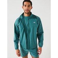 New Balance Mens Running Sport Essentials Jacket - Dark Green
