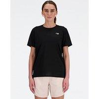 New Balance Womens Running Sport Essentials T-Shirt - Black