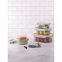 Lock And Lock Locknlock Nestnlock 5Pc Set - 230Ml/500Ml / 920Ml / 1.6L/2.7L - With Interlocking Lids For Easy Stacking