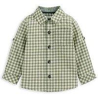 Mamas & Papas Baby Boys Check Shirt - Green