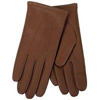 Totes Isotoner 3 Point St Leather Gloves - Tan