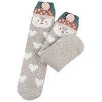 Totes Novelty Penguin Super Soft Socks - Penguin Print