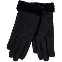 Totes Isotoner Faux Suede Gloves - Black
