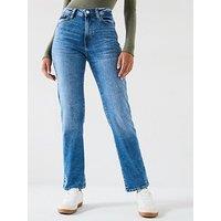 Everyday Short Authentic Straight Leg Jeans - Midi Wash