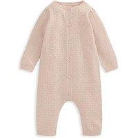 Mamas & Papas Baby Girls Knitted Romper - Pink