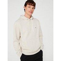 Tommy Hilfiger Regular Fit Essential Fleece Overhead Hoodie - Light Beige
