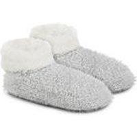 Totes Knitted Texture Booties - Grey